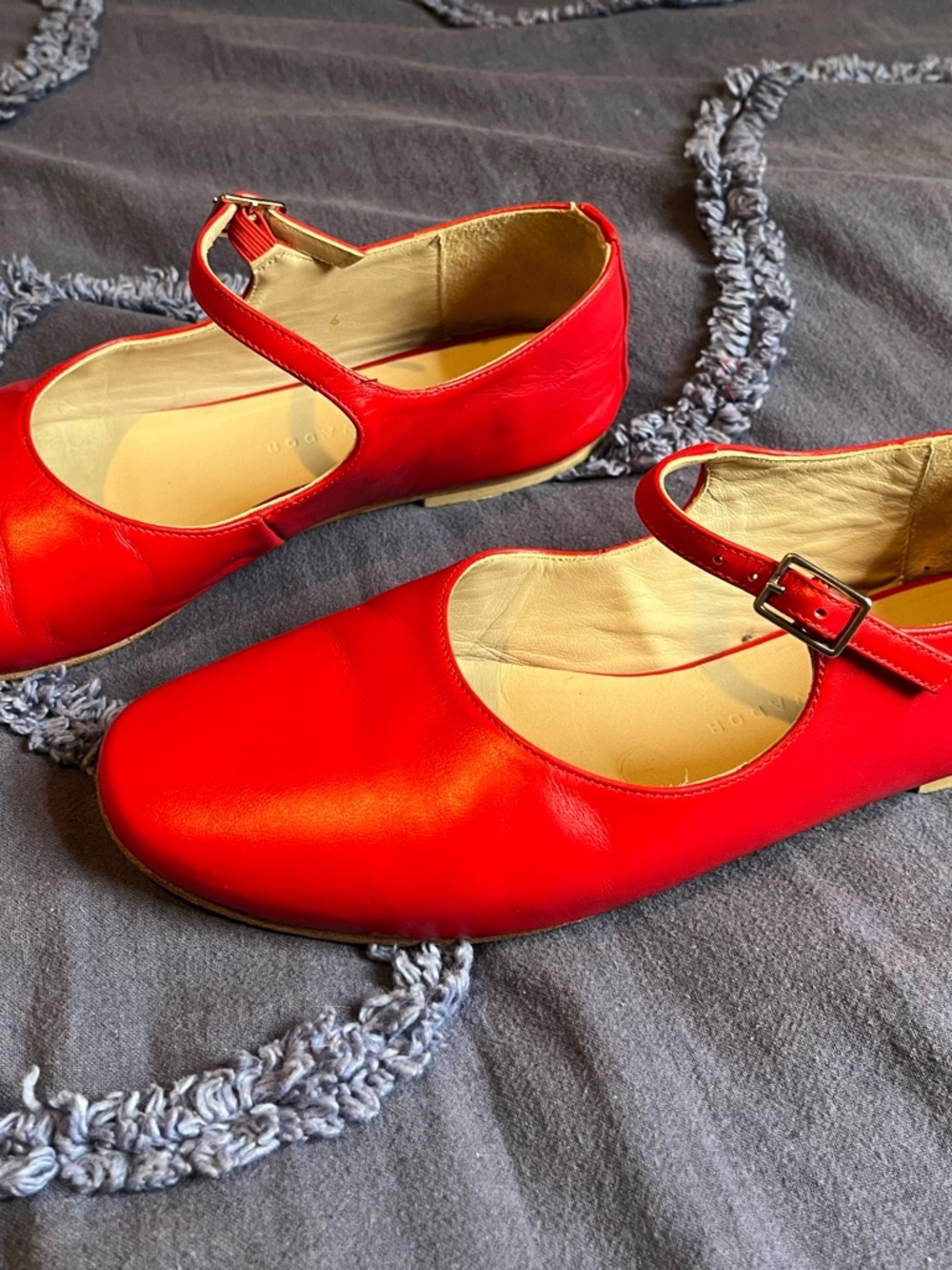 Freda Salvador Red Mary Jane Flats - Picture 4 of 4